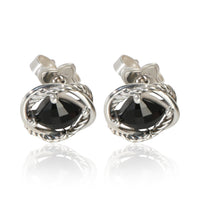 David Yurman Sterling Silver Onyx Infinity Stud Earrings sv