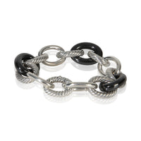 David Yurman Sterling Silver  Oval Link Bracelet pv