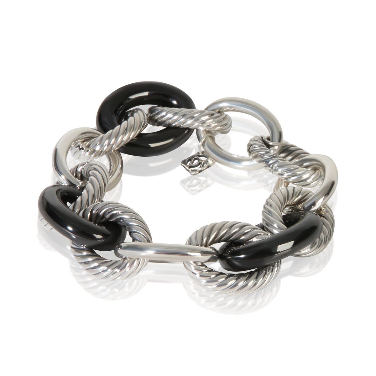 David Yurman Sterling Silver  Oval Link Bracelet sv