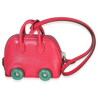 Hermès Rose Mexico Vert Vertigo Chevre Chamkila Bolide On Wheels Bag Charm 3