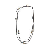 David Yurman Yellow Gold & Sterling Silver Topaz and Hematite Bijoux Necklace pv