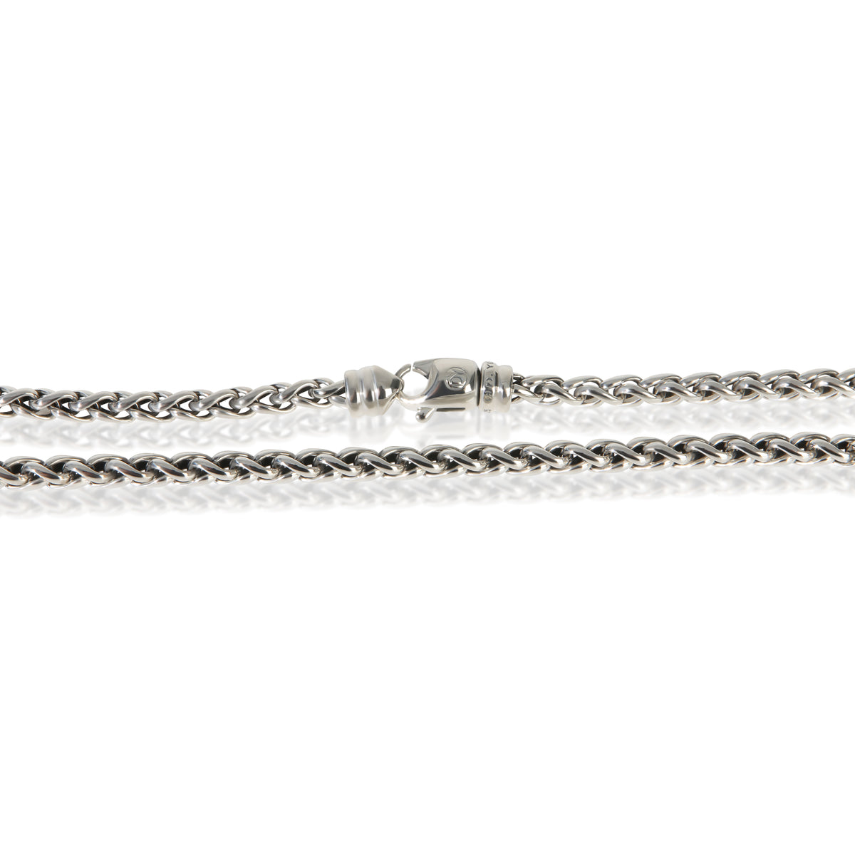 David Yurman Sterling Silver  Wheat Chain Necklace sv