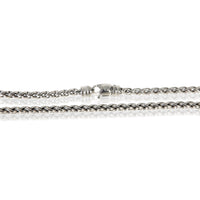David Yurman Sterling Silver  Wheat Chain Necklace sv