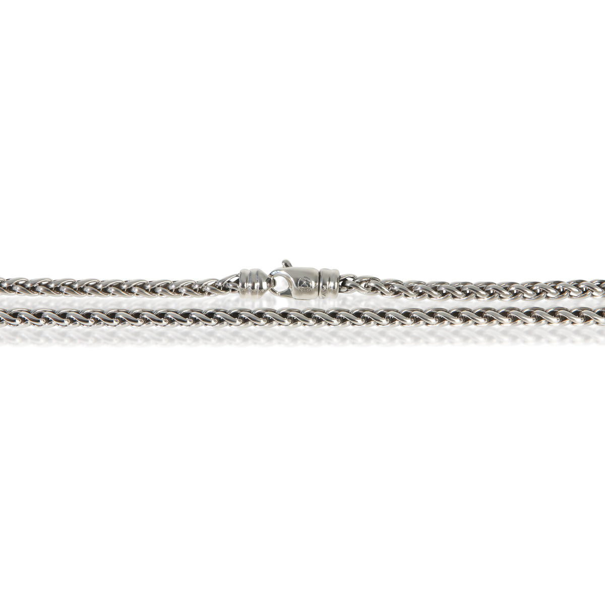 David Yurman Sterling Silver  Wheat Chain Necklace sv