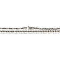 David Yurman Sterling Silver  Wheat Chain Necklace sv