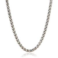 David Yurman Sterling Silver  Wheat Chain Necklace fv