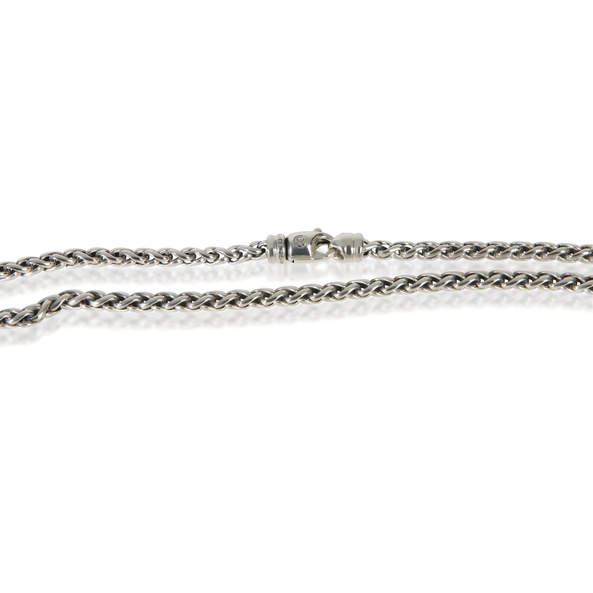 David Yurman Sterling Silver  Wheat Chain Necklace sv