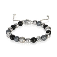 David Yurman Sterling Silver Onyx and Hematite Elements Bracelet fv