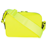 Gucci Fluorescent Yellow Rubber Effect Monogram GG Crossbody Bag Handbag 4