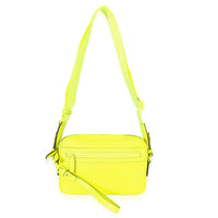 Gucci Fluorescent Yellow Rubber Effect Monogram GG Crossbody Bag Handbag 9