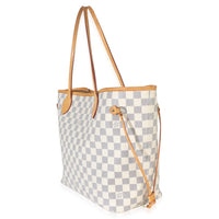 Louis Vuitton Damier Azur Canvas Neverfull MM Handbag 2