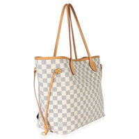 Louis Vuitton Damier Azur Canvas Neverfull MM Handbag 3