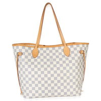 Louis Vuitton Damier Azur Canvas Neverfull MM Handbag 4