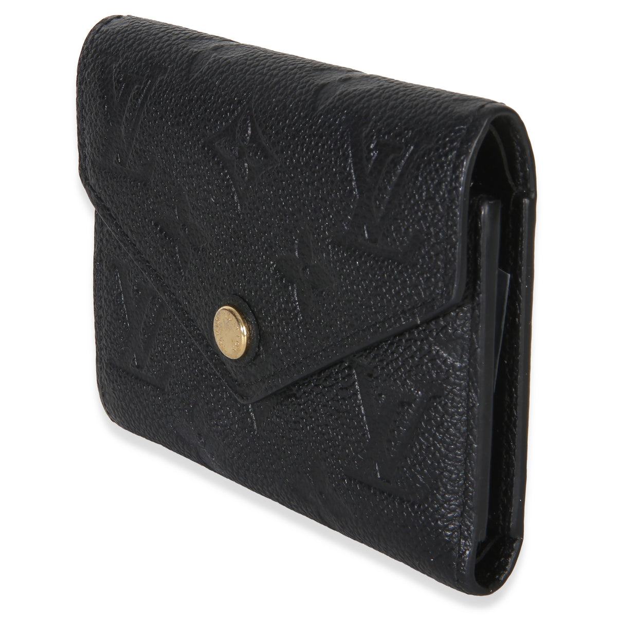Louis Vuitton Black Monogram Empreinte Victorine Wallet Wallet 2