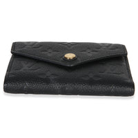 Louis Vuitton Black Monogram Empreinte Victorine Wallet Wallet 5