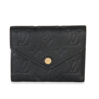 Louis Vuitton Black Monogram Empreinte Victorine Wallet Wallet id