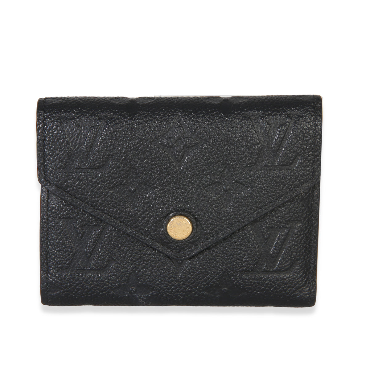 Louis Vuitton Black Monogram Empreinte Victorine Wallet Wallet id