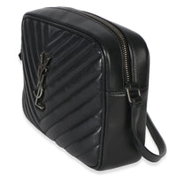 Saint Laurent Black Matelasse Calfskin Lou Camera Bag Handbag 2