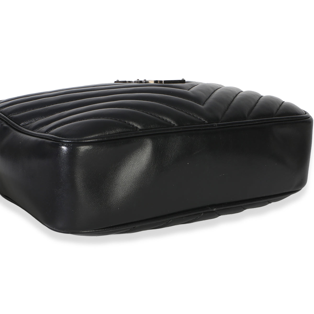 Saint Laurent Black Matelasse Calfskin Lou Camera Bag Handbag 7