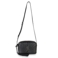 Saint Laurent Black Matelasse Calfskin Lou Camera Bag Handbag 8