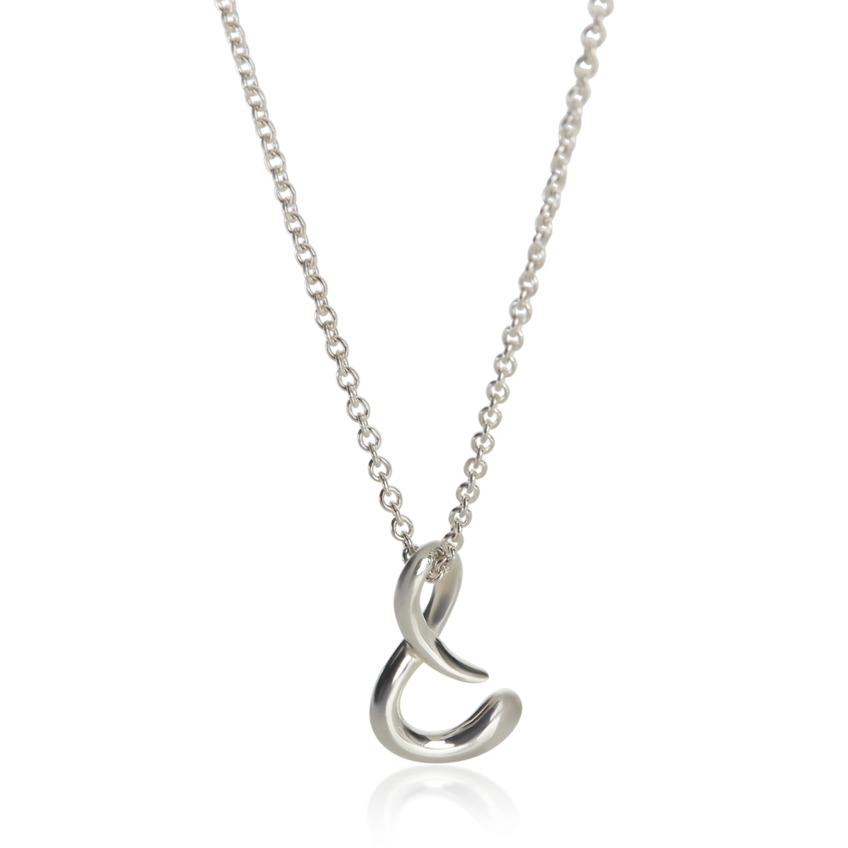 Tiffany & Co. Sterling Silver  Elsa Peretti Alphabet Pendant fv