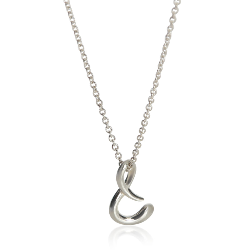 Tiffany & Co. Sterling Silver  Elsa Peretti Alphabet Pendant fv
