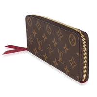 Louis Vuitton Fuchsia Monogram Canvas Clemence Wallet Wallet 2