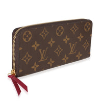 Louis Vuitton Fuchsia Monogram Canvas Clemence Wallet Wallet 3