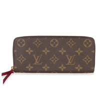 Louis Vuitton Fuchsia Monogram Canvas Clemence Wallet Wallet fv