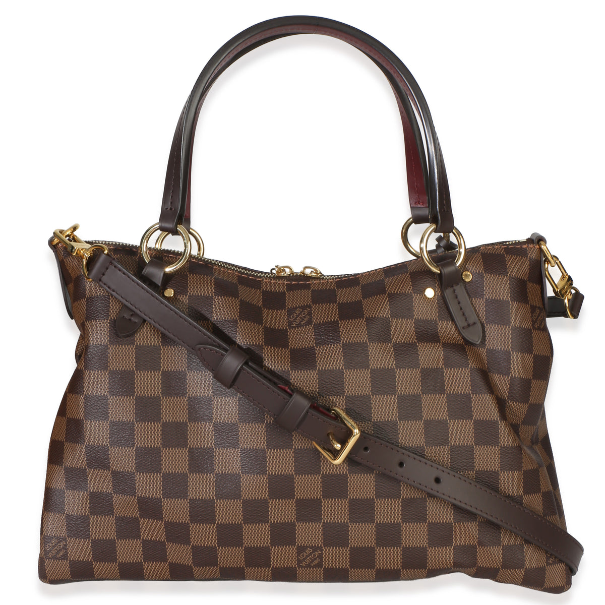 Louis Vuitton Burgundy Damier Ebene Canvas Lymington Bag Handbag 4
