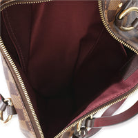 Louis Vuitton Burgundy Damier Ebene Canvas Lymington Bag Handbag 9