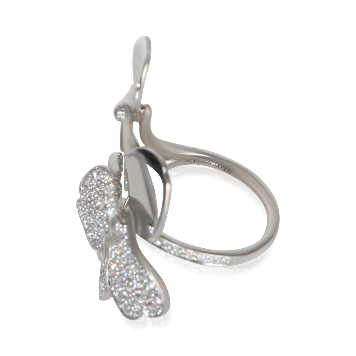 Tiffany & Co. Platinum Diamond Paper Flowers Ring av
