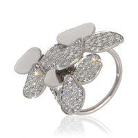 Tiffany & Co. Platinum Diamond Paper Flowers Ring bv