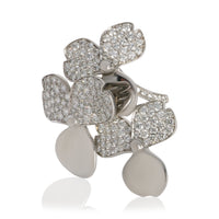 Tiffany & Co. Platinum Diamond Paper Flowers Ring fv