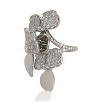 Tiffany & Co. Platinum Diamond Paper Flowers Ring sv