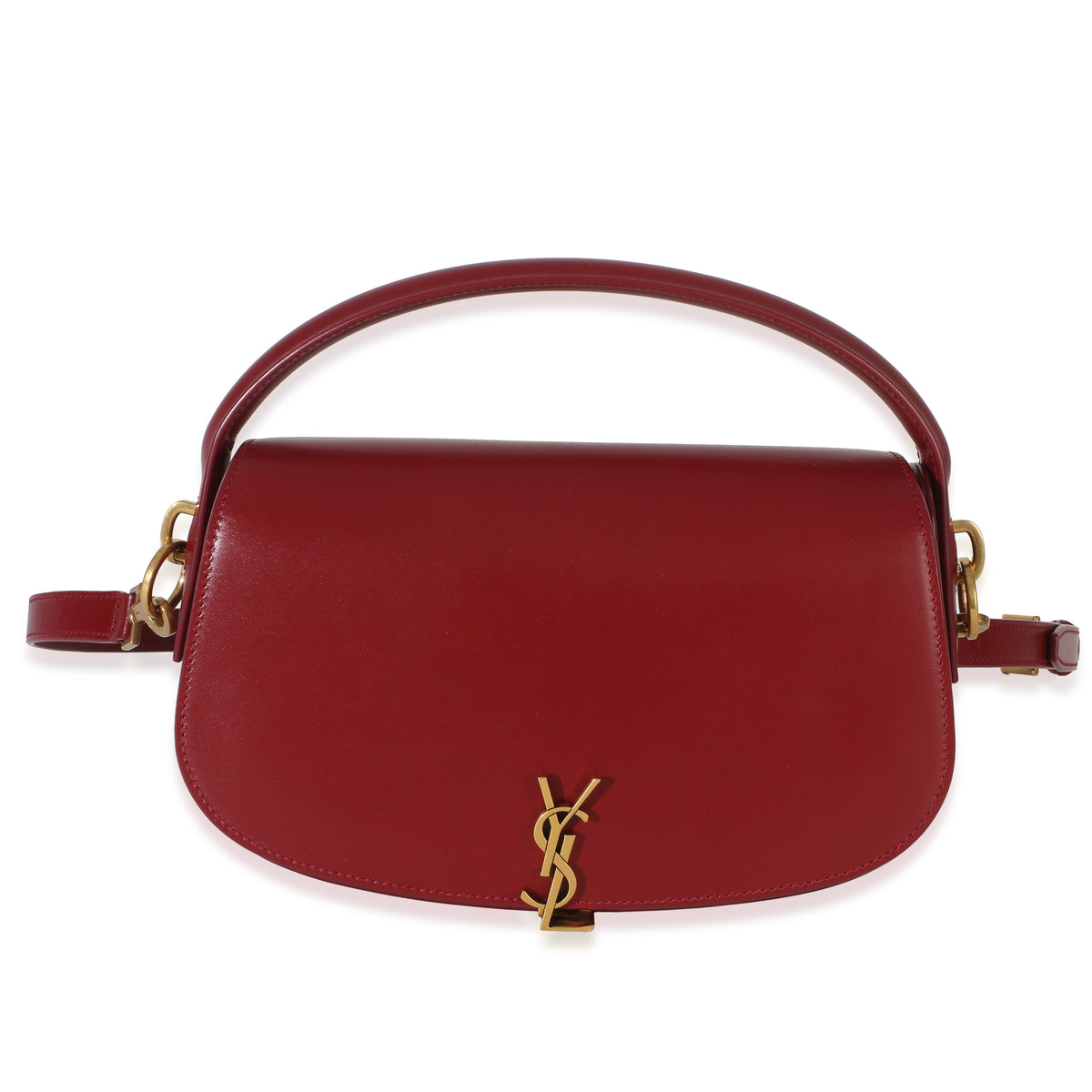 Saint Laurent Red Box Calfskin Voltaire Top Handle Bag Handbag id