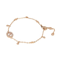 Gucci Rose Gold Diamond Interlocking G Bracelet sv