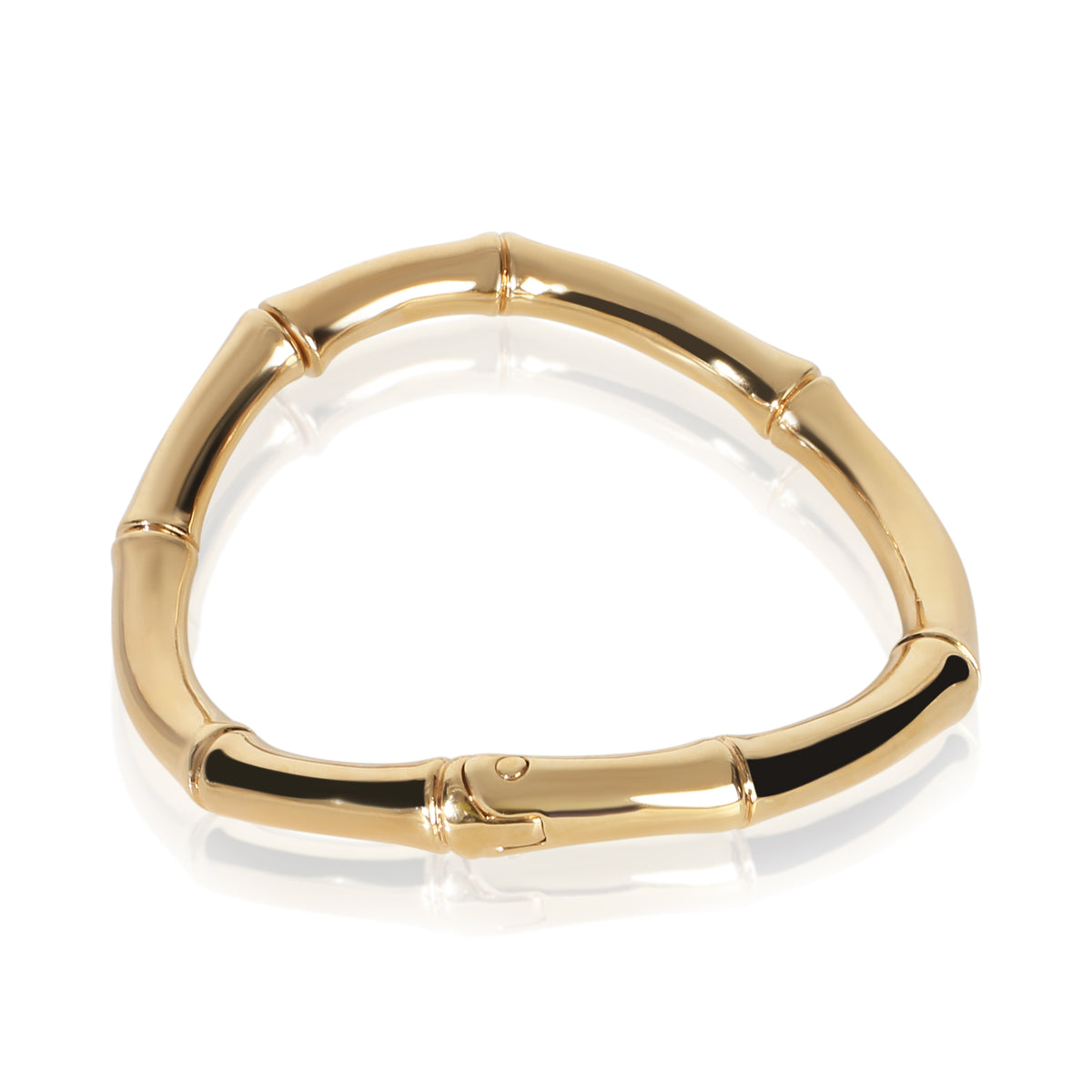 Gucci Gold Plated  Large Bamboo Choker Necklace bv
