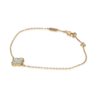 Van Cleef & Arpels Yellow Gold Mother Of Pearl Sweet Alhambra Bracelet sv