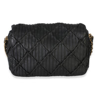 Chanel Black Pleated Lambskin Mini Soul Flap Bag Handbag 4