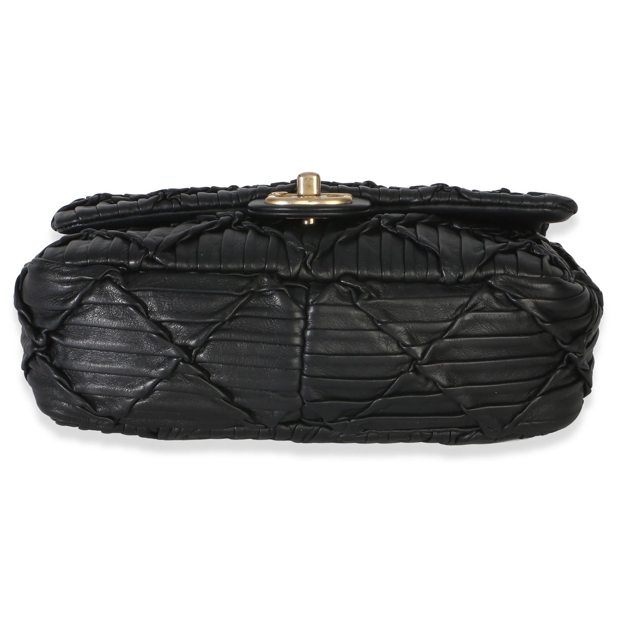 Chanel Black Pleated Lambskin Mini Soul Flap Bag Handbag 5