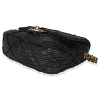 Chanel Black Pleated Lambskin Mini Soul Flap Bag Handbag 6