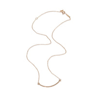 Tiffany & Co. Rose Gold  Small Model Tiffany T Smile Necklace pv