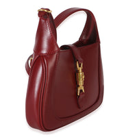 Gucci Red Boarded Dyana Lux Calfskin Mini Jackie 1961 Hobo Handbag 3