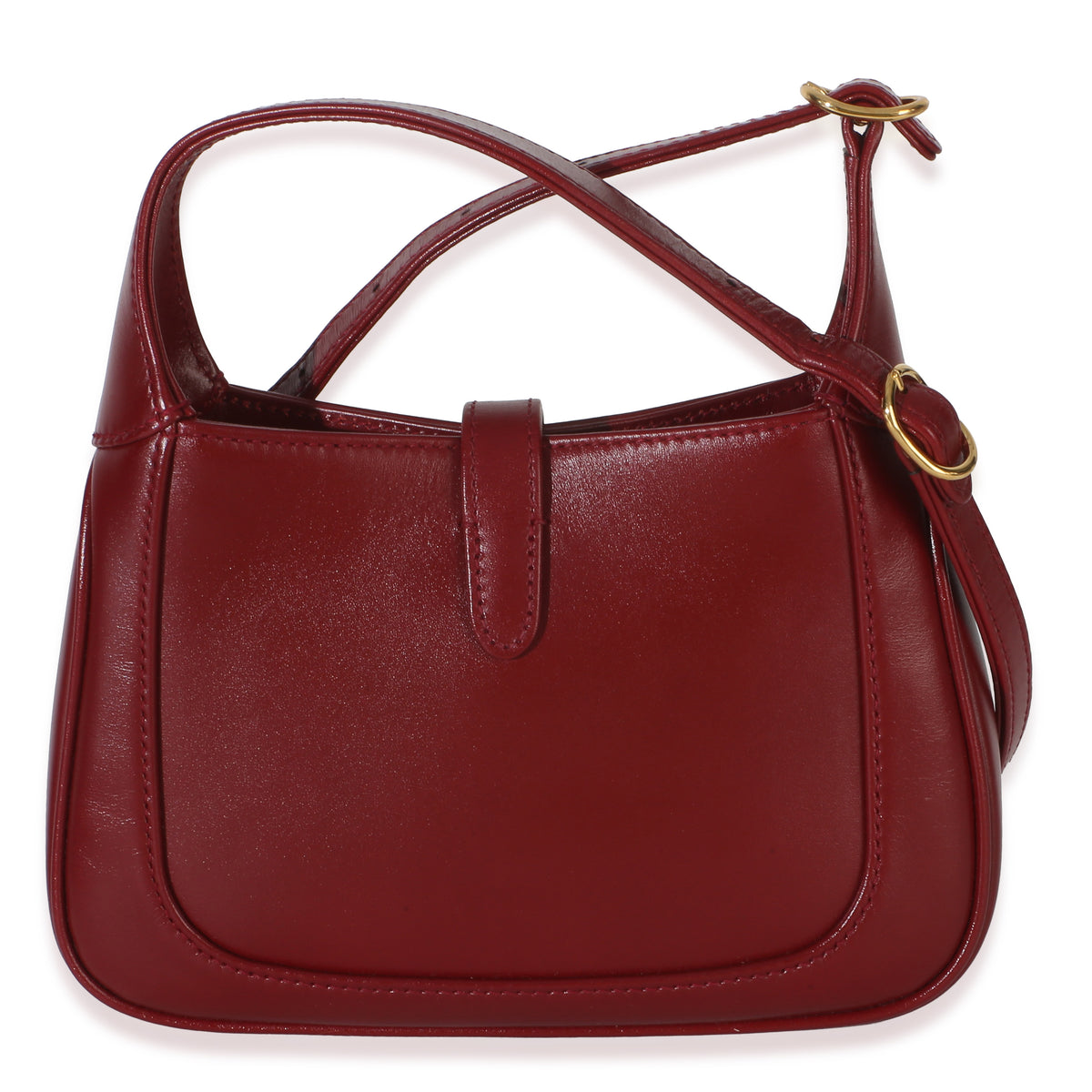 Gucci Red Boarded Dyana Lux Calfskin Mini Jackie 1961 Hobo Handbag 4