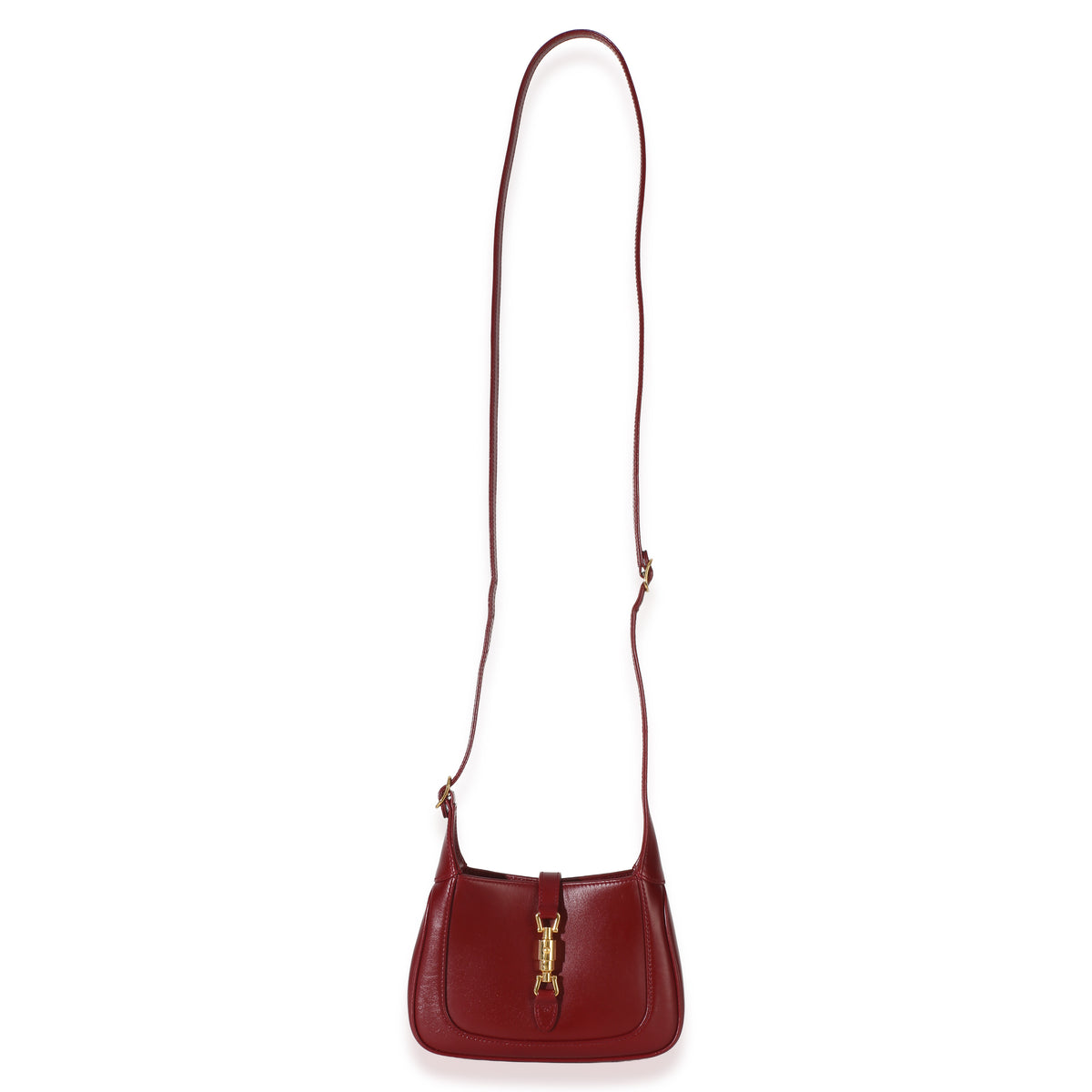 Gucci Red Boarded Dyana Lux Calfskin Mini Jackie 1961 Hobo Handbag 8