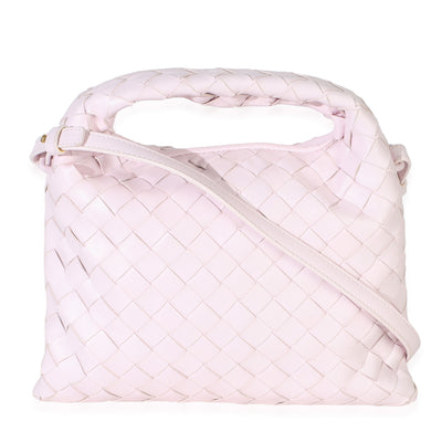 Bottega Veneta Pink Nappa Intrecciato Mini Hop Hobo Handbag id