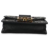 Louis Vuitton Black Blue Jacquard Since 1854 Dauphine Chain Wallet Handbag 5
