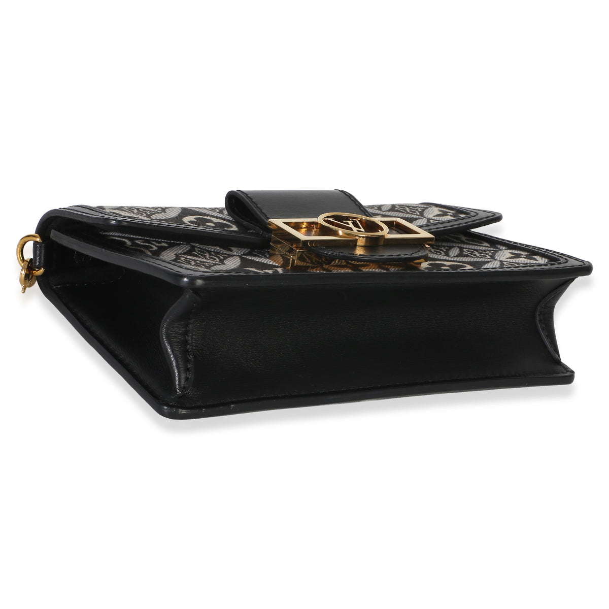 Louis Vuitton Black Blue Jacquard Since 1854 Dauphine Chain Wallet Handbag 7