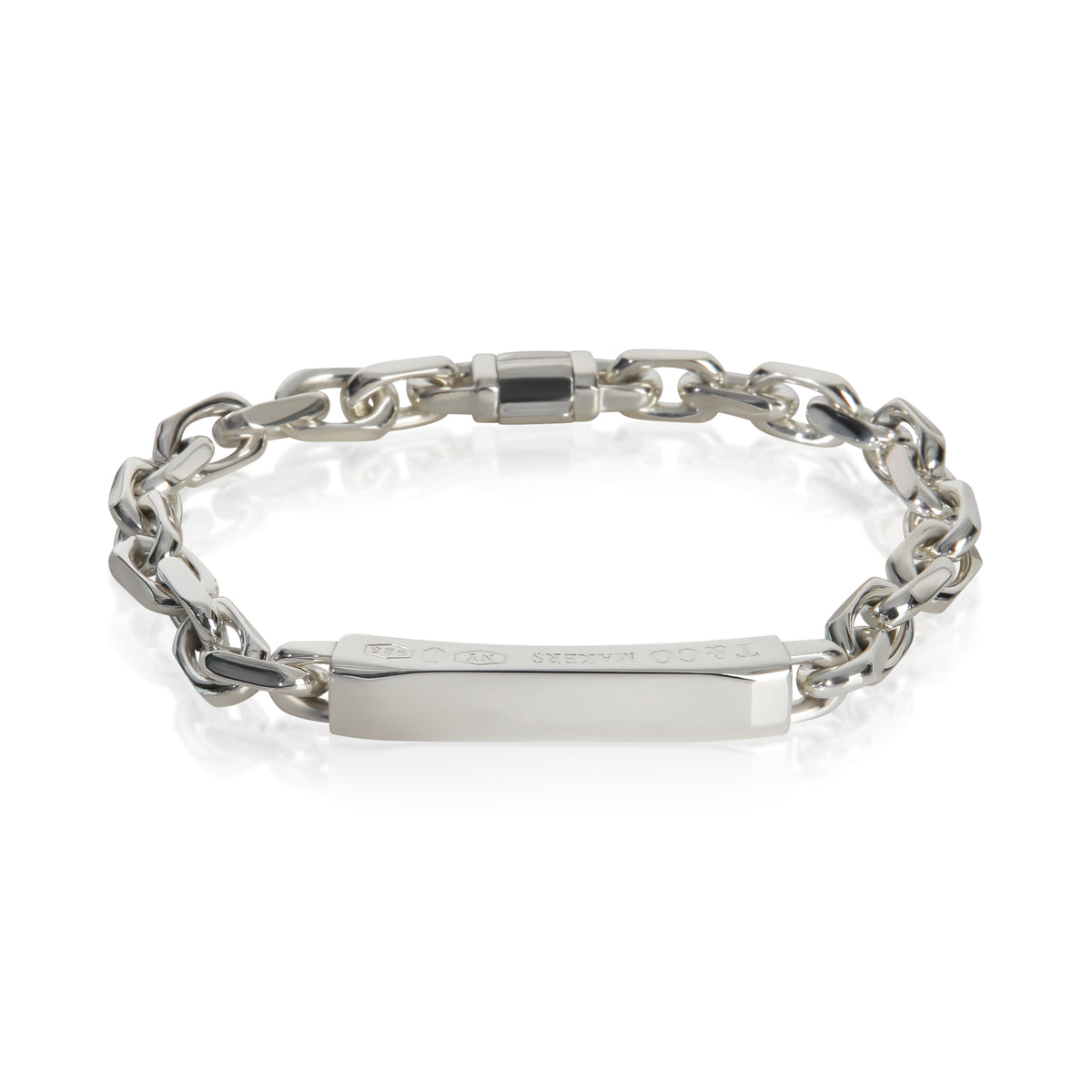 Tiffany & Co. Sterling Silver  1837 Makers ID Bracelet fv